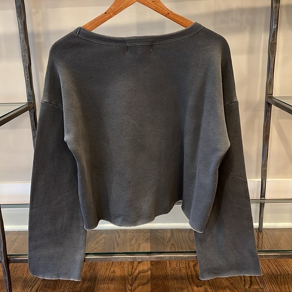 Wildfox Flora Love oversized grey sweatshirt - Picture 3 of 6